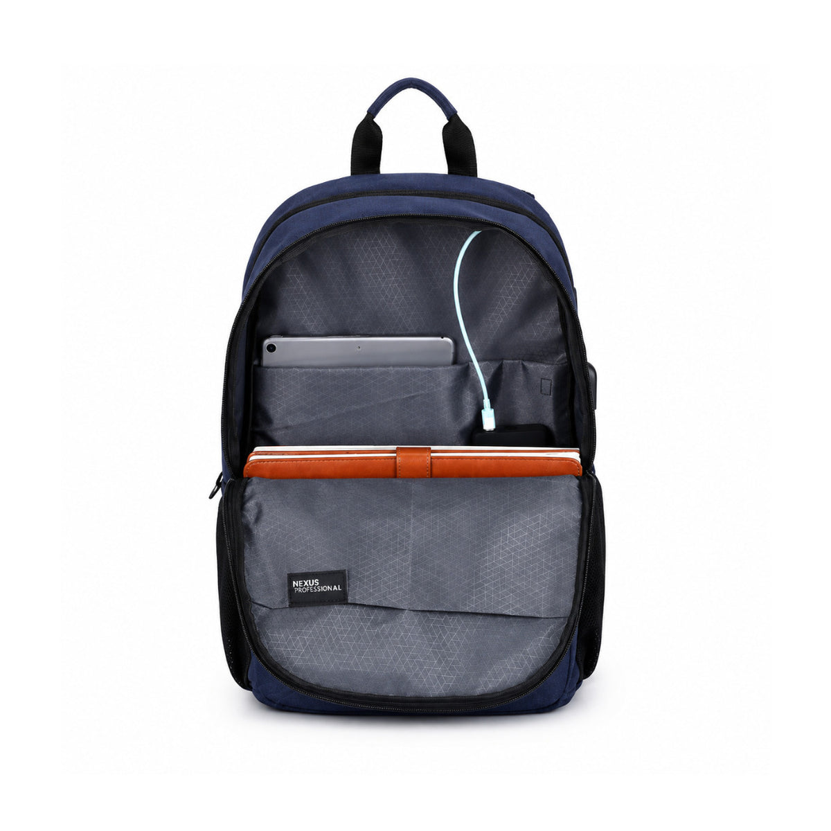 Swissdigital BIBERSTEIN 17-inch Laptop Slim Water-resistant Business Backpack (Dark Blue)