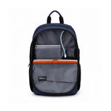 Swissdigital BIBERSTEIN 17-inch Laptop Slim Water-resistant Business Backpack (Dark Blue)