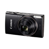 Canon PowerShot ELPH 360 HS A Black Digital Camera Bundle with High-Performance 64GB Memory Card
