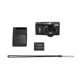 Canon PowerShot ELPH 360 HS A Black Digital Camera Bundle with High-Performance 64GB Memory Card