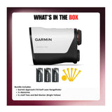 Garmin Approach Z10 Golf Laser Rangefinder Bundle with Batteries, Golf Tees and Ball Marker