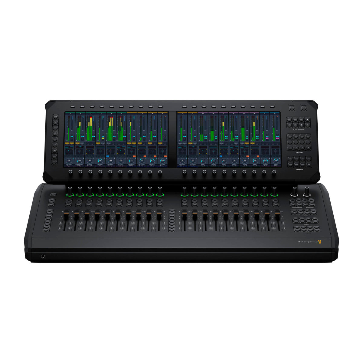 Blackmagic Design Fairlight Live Audio Panel 20 Desktop Control Surface with 20 Flying Faders