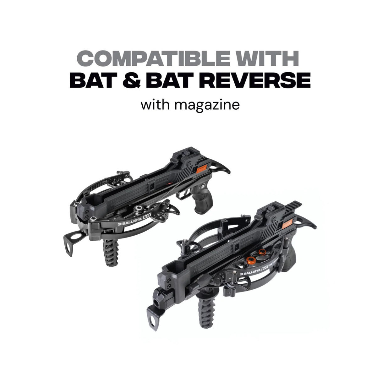 Ballista 10.5-inch Carbon Broadhead Bolts 5-Pack for BAT and BAT Reverse w/Mag with Steel Heads