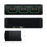 Blackmagic Design Media Dock Ultra 3RU Network Storage Dock with 200G Combined Bandwidth for Film