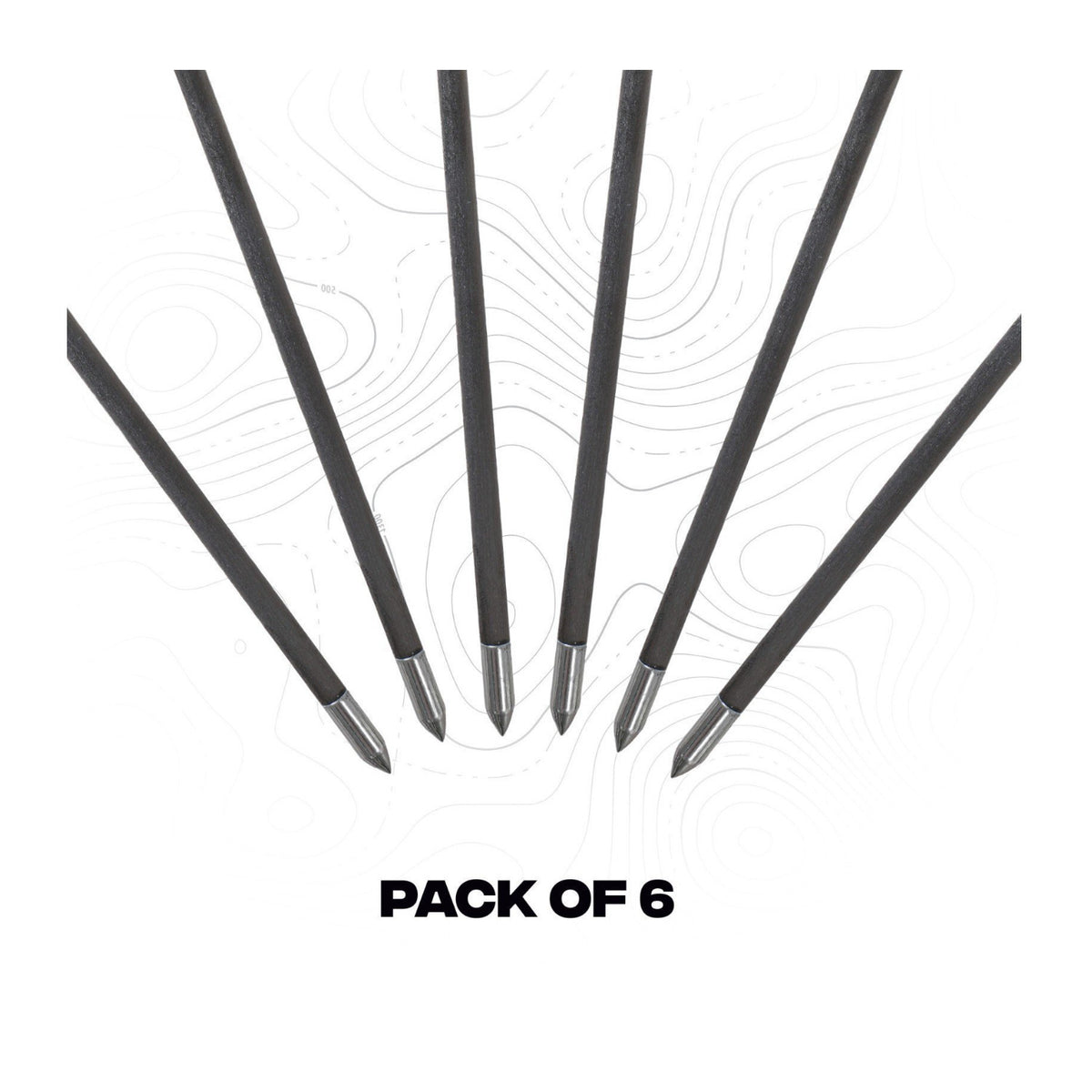 Ballista 10.5 Inch Carbon Crossbow Bolts for BAT Magazine Crossbows (6 Pack)
