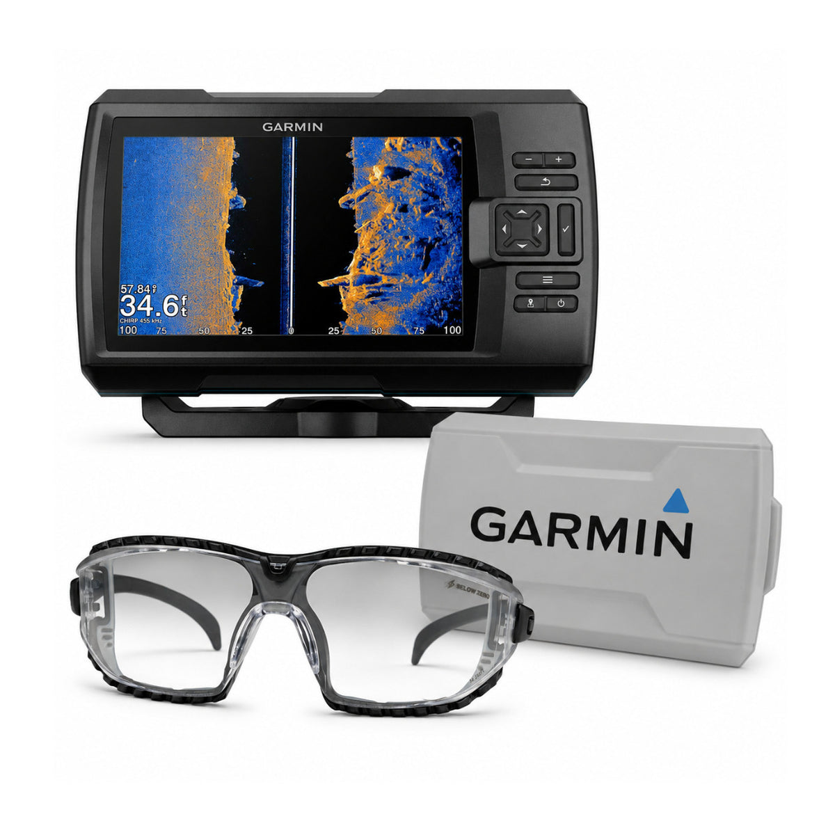 Garmin STRIKER Vivid 7sv 7 Inch Color GPS Fishfinder with Cover Bundle