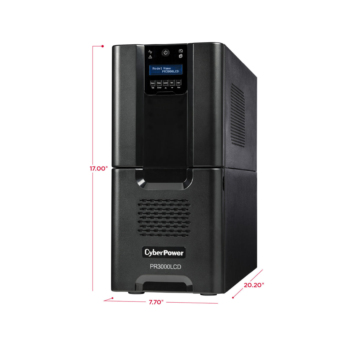 CyberPower PR3000LCDSL 3000VA 2700W Sinewave Mini Tower Smart UPS with Automatic Voltage Regulation