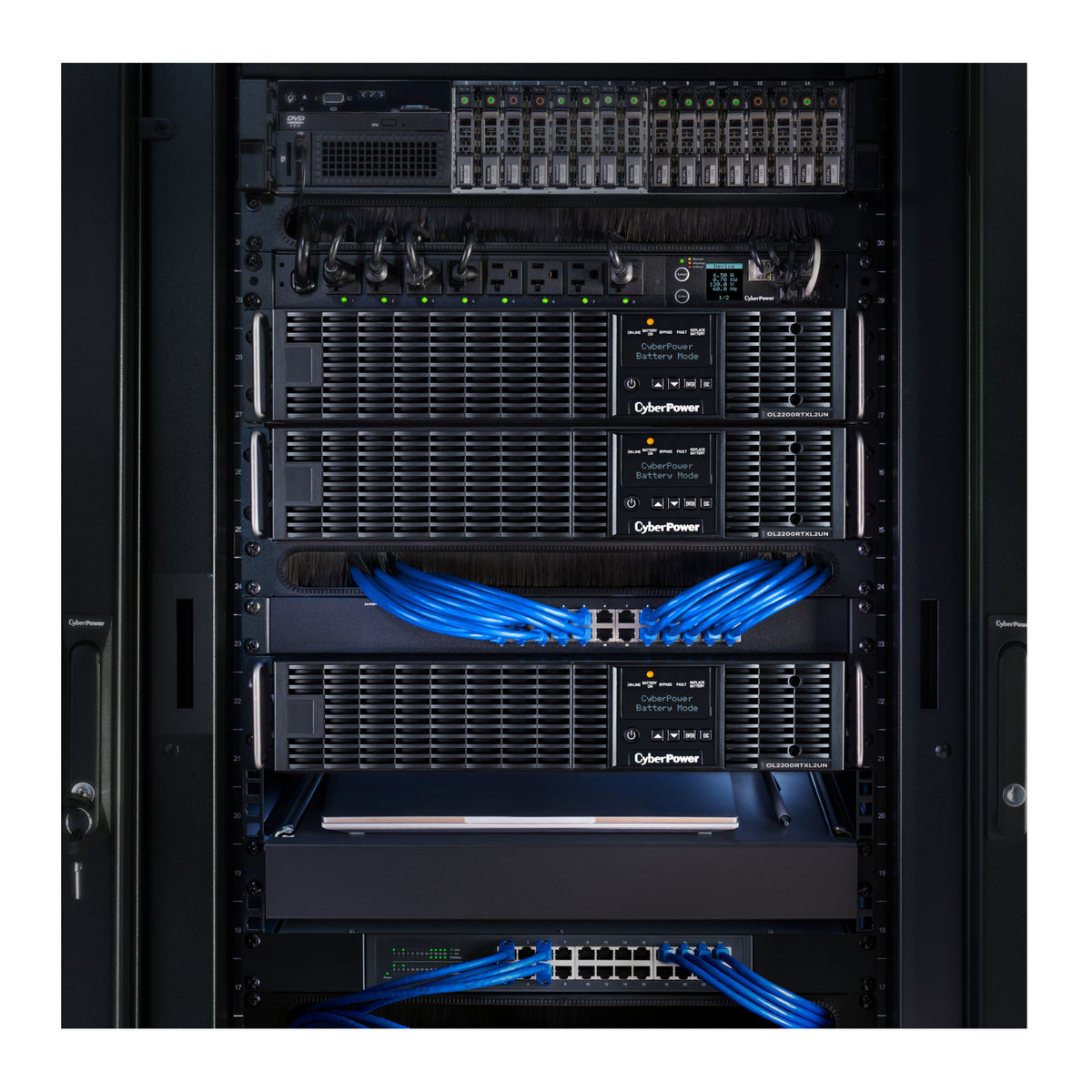 CyberPower 2200VA/1800W Smart App Online Rack/Tower UPS with Network Card