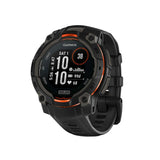 Garmin Instinct 3 50mm Solar GPS Smartwatch (Black/Charcoal) Bundle with Wireless Earbuds