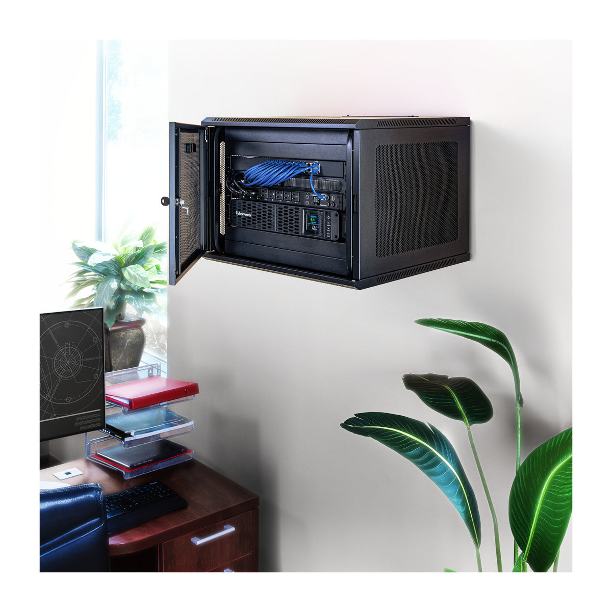 CyberPower PDU41002 20A 8-Outlet 1U Switched Power Distribution Unit with Durable Metal Construction