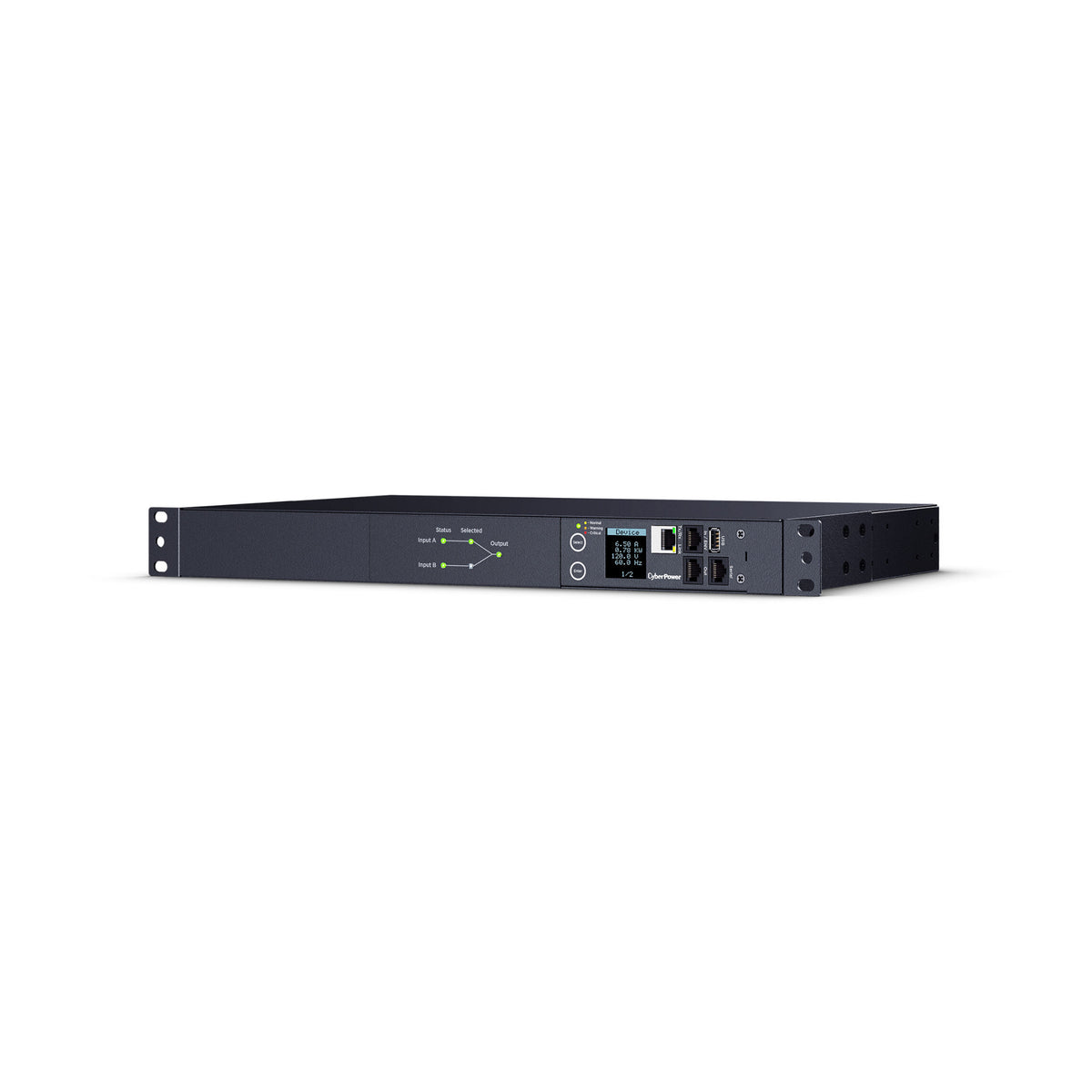 CyberPower PDU44002 20A 10-Outlet 1U Switched Power Distribution Unit with Automatic Transfer Switch