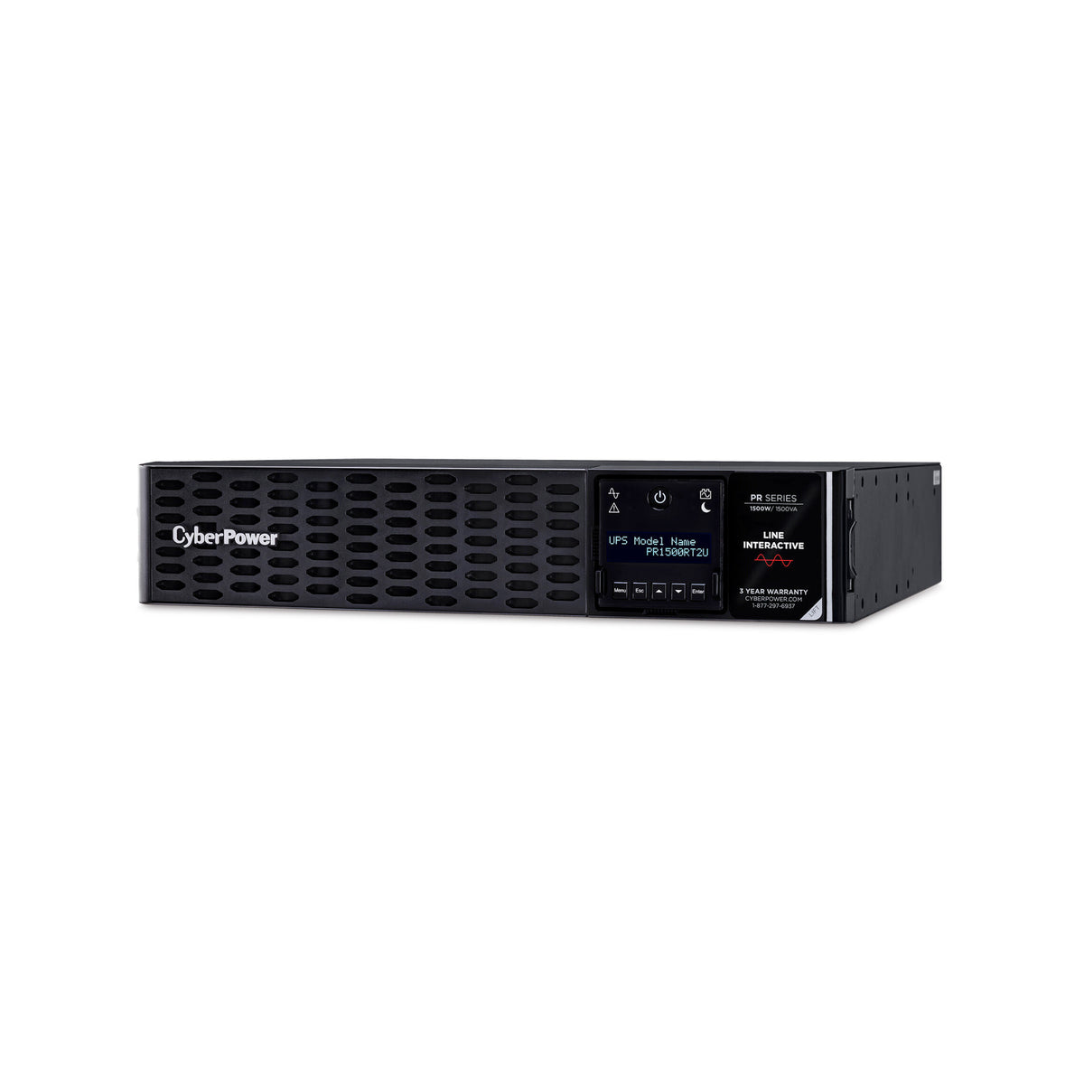 CyberPower PR1500RT2UCN 1500VA-1500W 2U Rack/Tower Convertible Sinewave UPS with RMCARD205