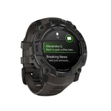 Garmin Instinct 3 50mm AMOLED GPS Smartwatch (Black/Charcoal) Bundle with Wireless Earbuds
