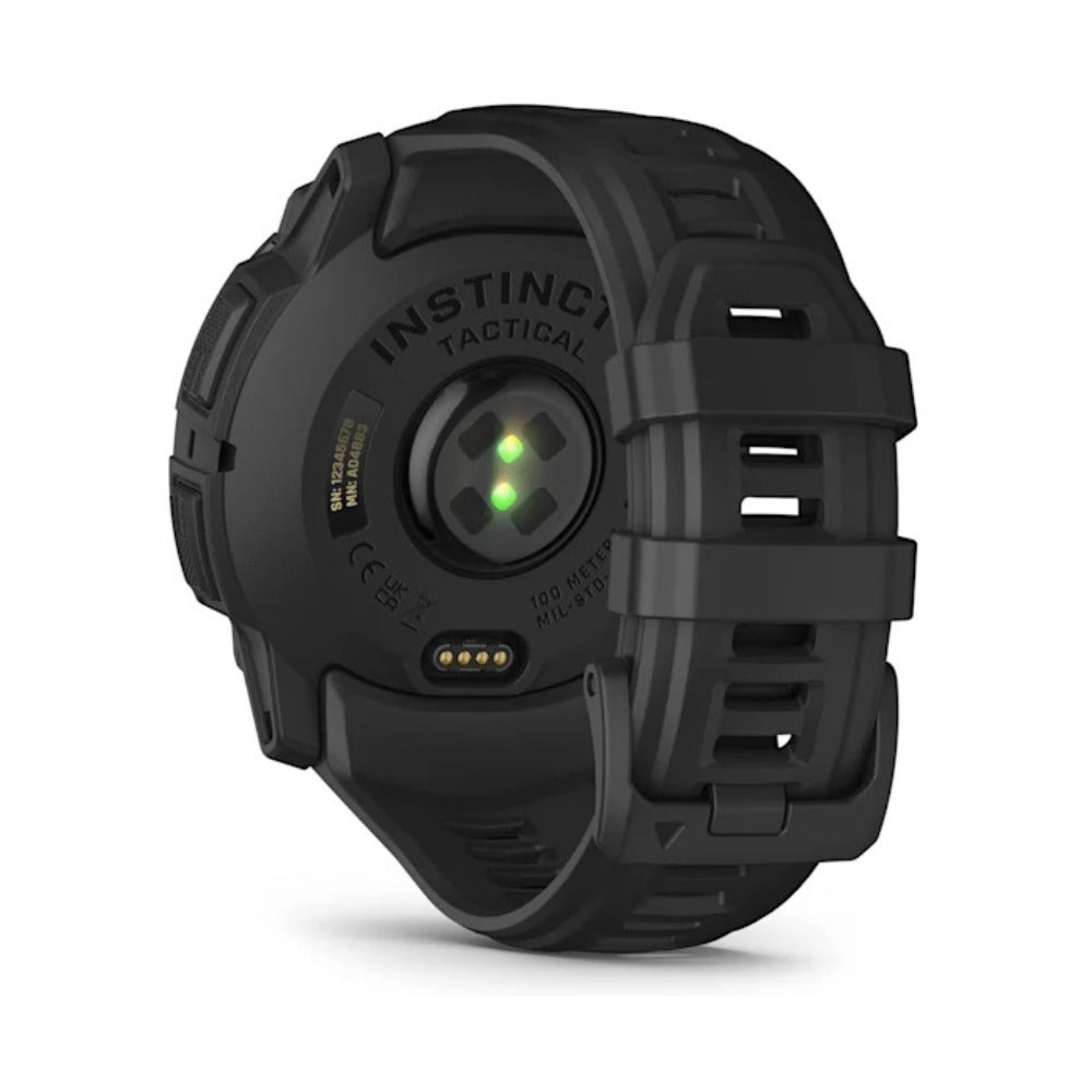 Garmin Instinct 3 50mm AMOLED Tactical Edition (Black) GPS Smartwatch Bundle with Wireless Earbuds