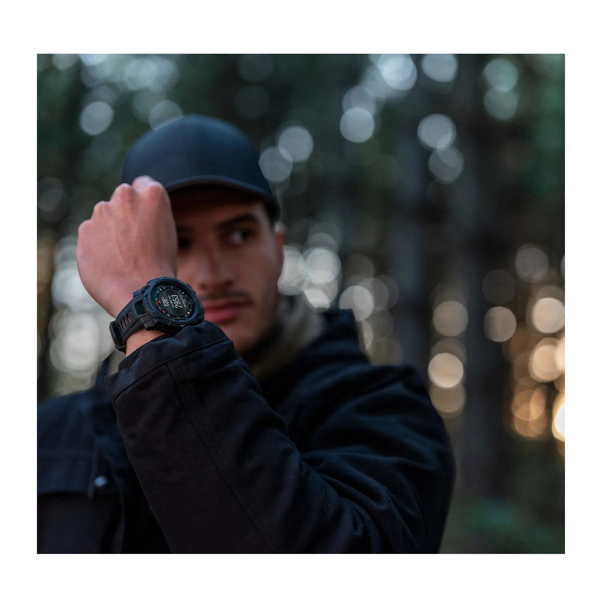 Garmin Instinct 3 50mm AMOLED Tactical Edition (Black) GPS Smartwatch Bundle with Wireless Earbuds