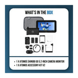 Atomos Shinobi GO 5.2-inch HDR Touchscreen Camera Monitor Bundle with Atomos Accessory Kit V2