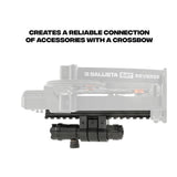 Ballista BAT Reverse Bottom Picatinny Accessory Rail V2, 6.29 Inch Aluminum