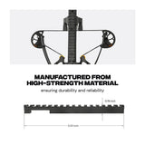 Ballista BAT Reverse Bottom Picatinny Accessory Rail V2, 6.29 Inch Aluminum