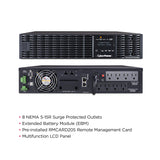 CyberPower OL1000RTXL2UN 1000VA/900W Smart App Online Rack/Tower UPS with Network Management Card