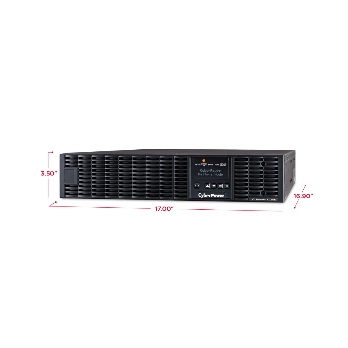 CyberPower OL1000RTXL2UN 1000VA/900W Smart App Online Rack/Tower UPS with Network Management Card