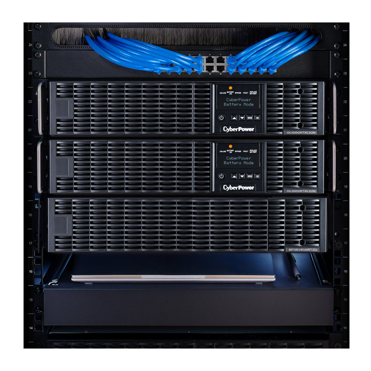 CyberPower OL1000RTXL2UN 1000VA/900W Smart App Online Rack/Tower UPS with Network Management Card