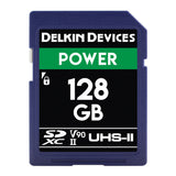 Delkin Devices Power 128GB SDXC V90 UHS-II Memory Card for Cameras