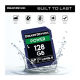 Delkin Devices Power 128GB SDXC V90 UHS-II Memory Card for Cameras