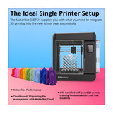MakerBot Sketch 3D Printer Bundle with Dual Extruders, Two Build Plates, and Filaments 5-Pack