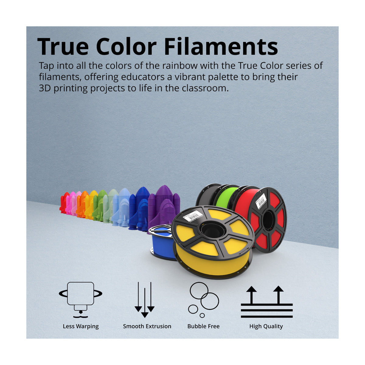MakerBot Sketch 3D Printer Bundle with Dual Extruders, Two Build Plates, and Filaments 5-Pack