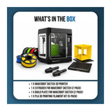 MakerBot Sketch 3D Printer Bundle with Dual Extruders, Two Build Plates, and Filaments 5-Pack