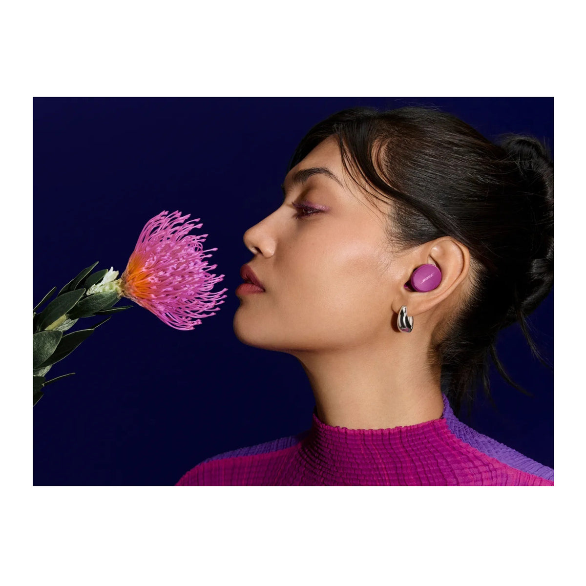 Bose QuietComfort Earbuds with Noise Cancellation and Built-In Mic (Rosewood Mauve)