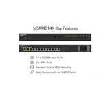 Netgear MSM4214X 12x2.5G Managed AV Network Switch for Multi-gigabit Connections