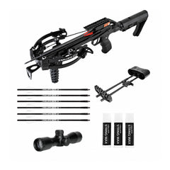 Ballista Bat Compound Crossbow with L-Buttstock and Accessories Bundle
