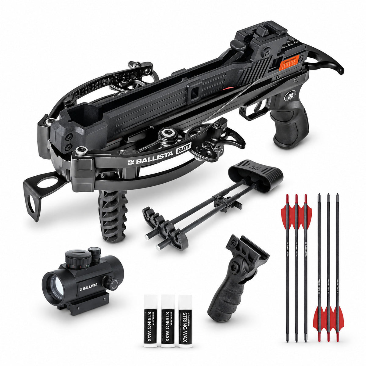 Ballista BAT Compact Compound Crossbow with 5-Bolt Mag Bundle with Accessories