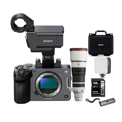 Sony FX5 Cinema Camera with XLR Handle Unit and 100-400mm f/4.5 GM OSS Lens Bundle with Accessories