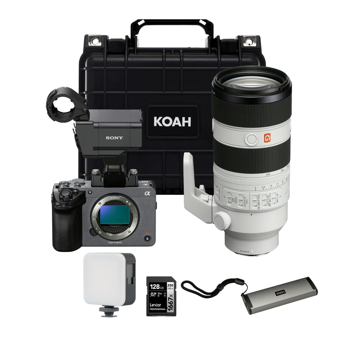 Sony FX5 Cinema Camera with XLR Handle Unit and 70-200mm f/2.8 GM OSS II Lens Bundle