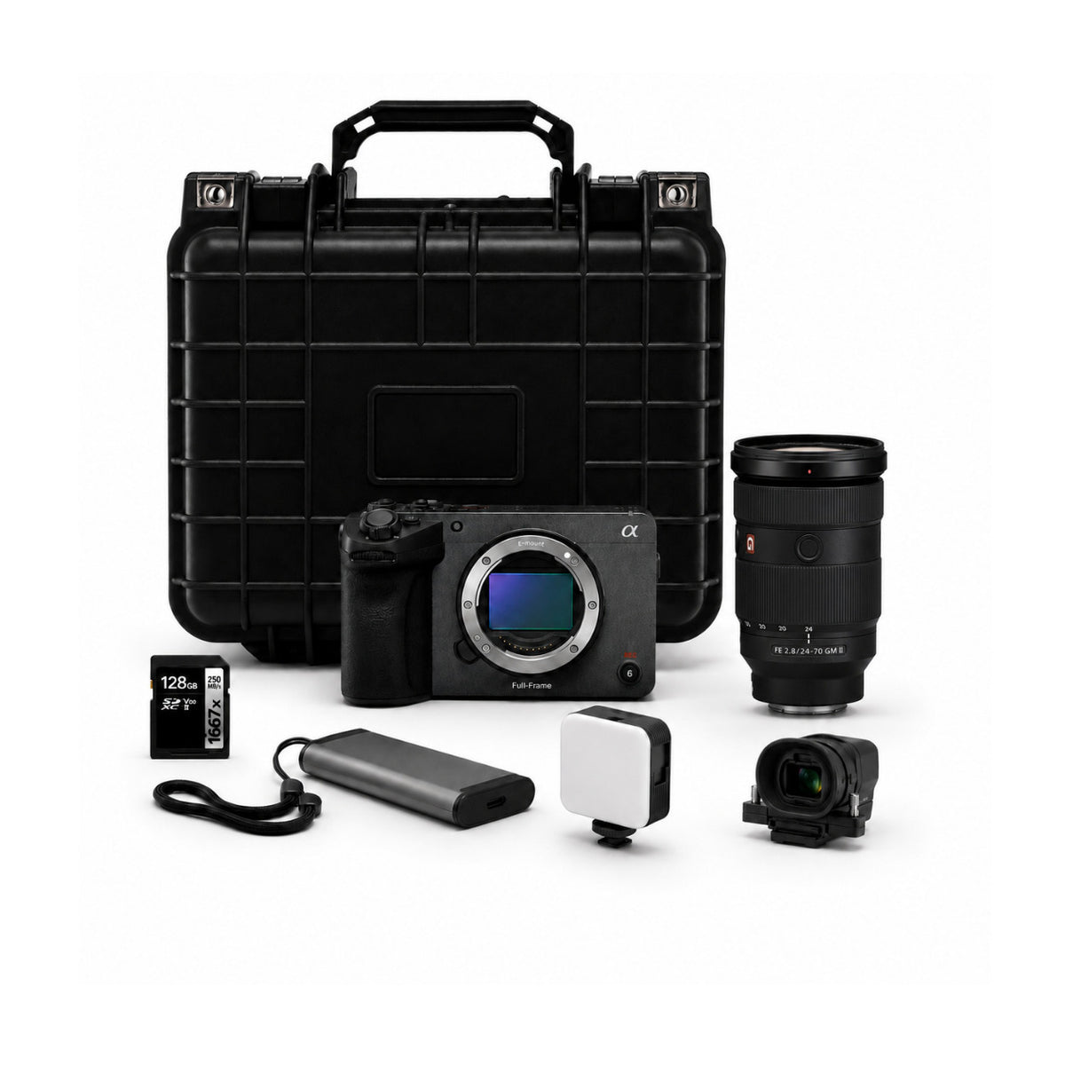 Sony FX5 5K Full-Frame Cinema Camera Bundle with 24-70mm f/2.8 GM II Zoom Lens and Accessories
