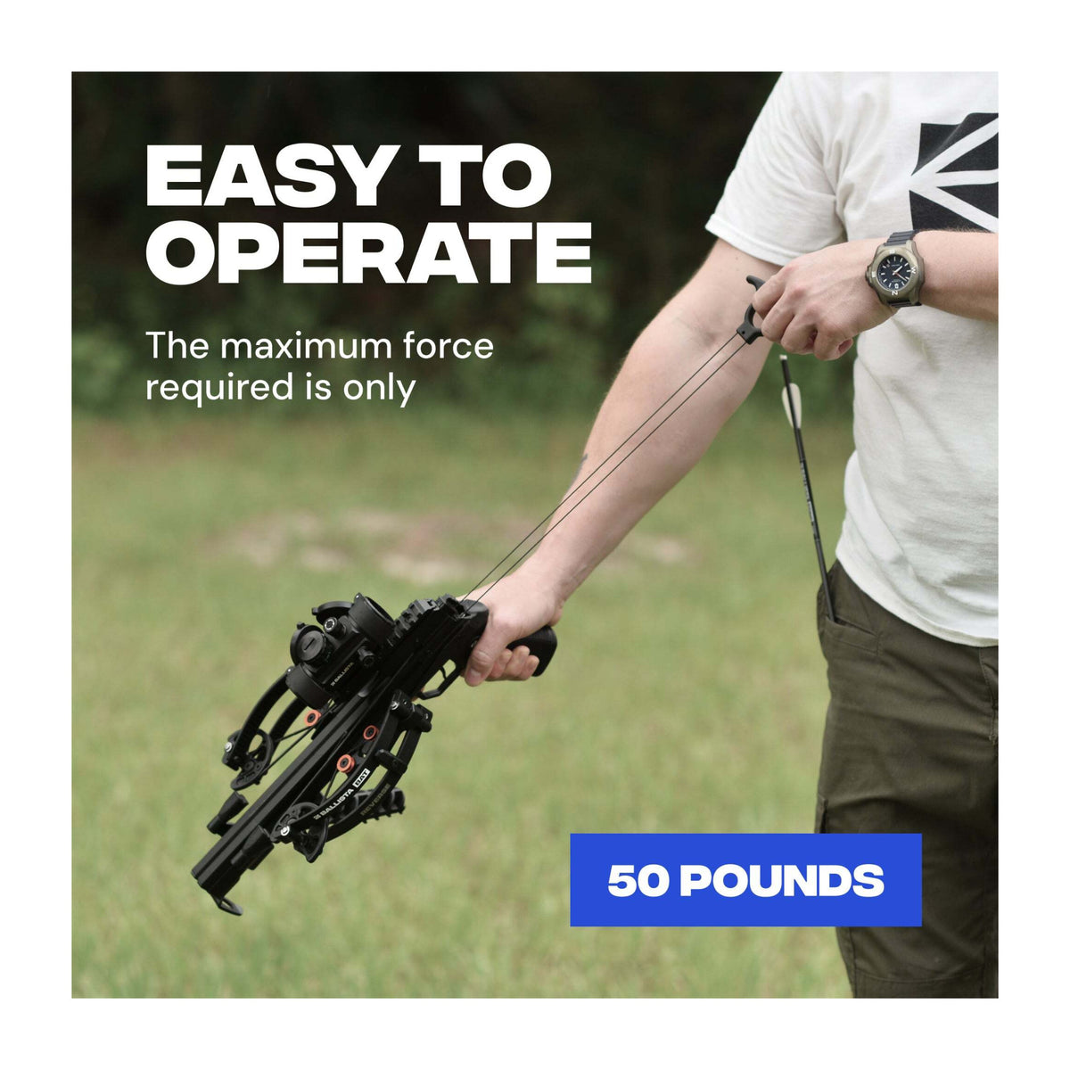 Ballista BAT Reverse Draw Compound Crossbow Bowfishing Bundle with Accessories