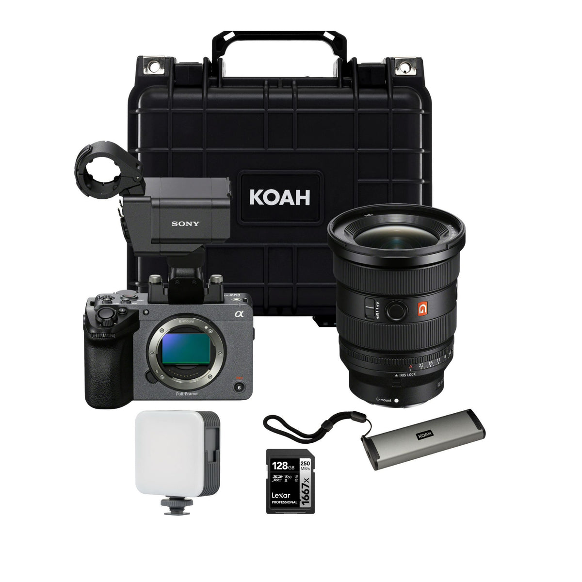 Sony FX5 Cinema Camera with XLR Handle Unit and 16-35mm f/2.8 GM II Lens Bundle