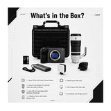 Sony FX5 Cinema Camera with 100-400mm F4.5 Zoom Lens, Detachable Viewfinder, and Accessories