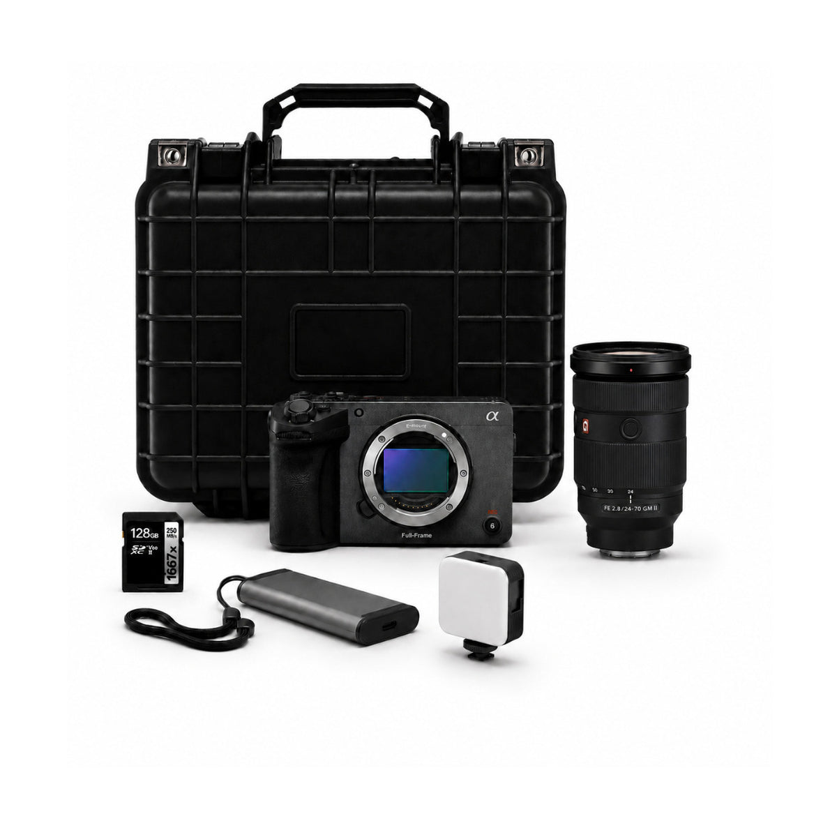Sony FX5 5K Cinema Camera Bundle with 24-70mm f/2.8 GM II Zoom Lens, 128GB Memory Card, and More