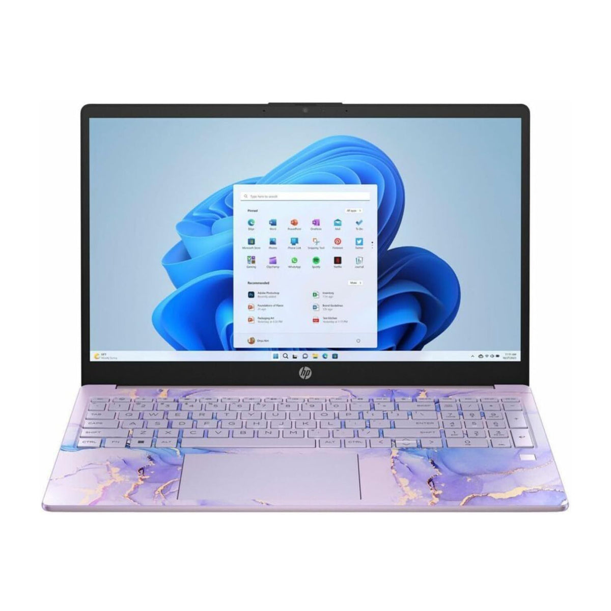 HP 15-fd0123ds 15.6 Inch HD Touchscreen Laptop Intel N-150 4GB, 128GB UFS, Windows 11 Home S