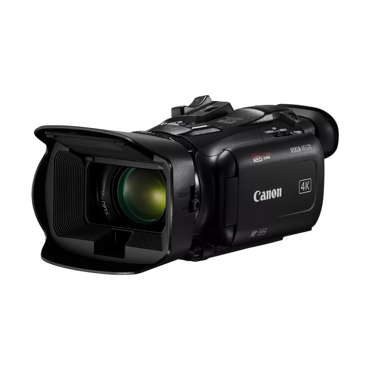 Canon Vixia HF G70 UHD 4K Camcorder Bundle with Camera Gadget Bag, 64GB Memory Card, and Accessories