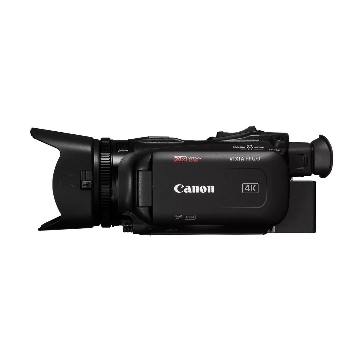 Canon Vixia HF G70 UHD 4K Camcorder Bundle with Camera Gadget Bag, 64GB Memory Card, and Accessories