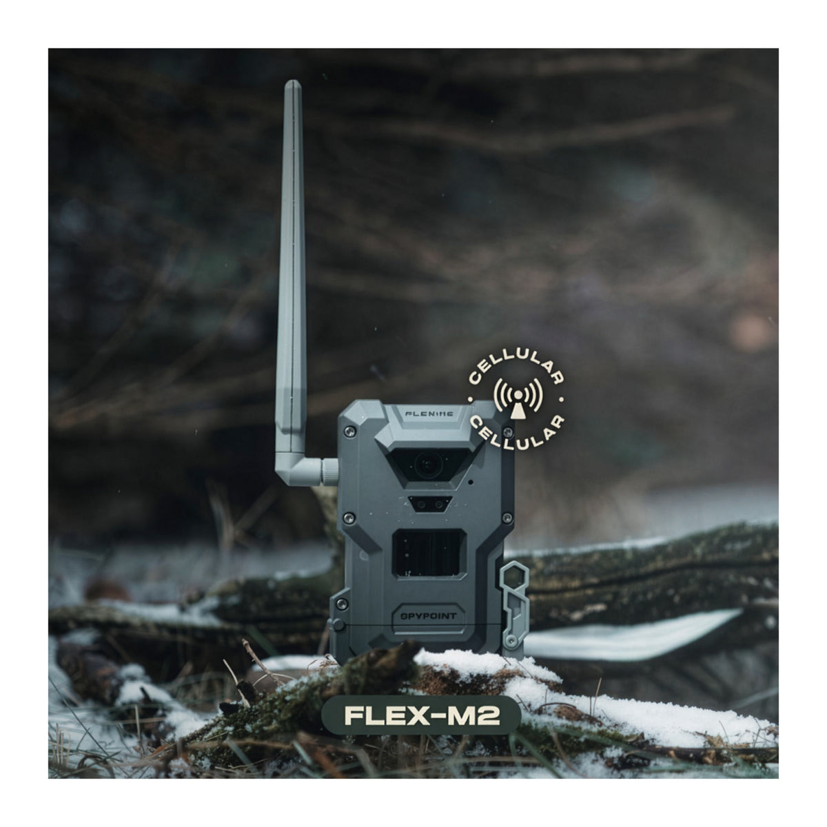 Spypoint FLEX-M2 32MP Trail Camera Bundle with 10-Watts Lithium Battery Solar Panel and Accessories