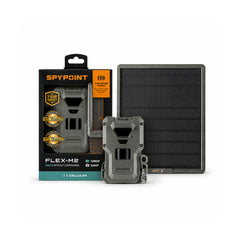 Spypoint FLEX-M2 32MP Trail Camera Bundle with 10-Watts Lithium Battery Solar Panel and Accessories