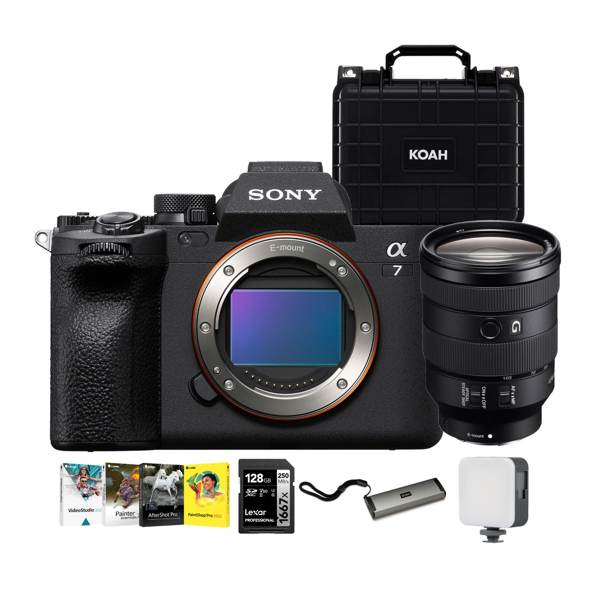 Sony a7 IV Mirrorless Camera with 24-105mm f/4 G OSS Lens Bundle with Accessories