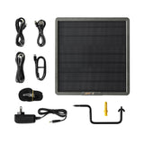 Spypoint FLEX-M2 32MP Trail Camera 4-Pack Bundle with Four Solar Panels and Card Reader (9 Items)