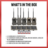 Cuddeback CuddeLink IR Camera (5 Total) with Accessories Bundle