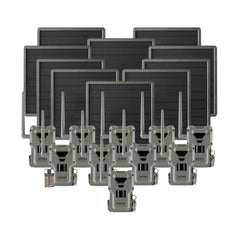 Spypoint FLEX-M2 32MP Trail Camera 10-Pack Bundle with Ten Solar Panels and Card Reader (21 Items)